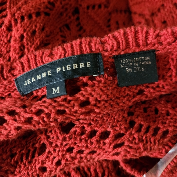 JEANNE PIERRE 100% Cotton Knit Pullover Sweater Size Medium - Picture 8 of 10